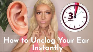 How to Unclog Your Ear Instantly  Eustachian Tube Dysfunction  Pop your Ear [upl. by Sirrot]