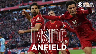 Inside Anfield Liverpool 22 Man City  Capture the atmosphere of the Reds thrilling draw [upl. by Nylrehs]