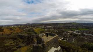 A flight from Nab End Tower Longwood Huddersfield West Yorkshire By DroneBoy Inc [upl. by Ydissac]