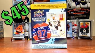 Opening a Upper Deck Hockey Mystery Box From WalMart  Licensed Memorabilia Chance [upl. by Tessy]