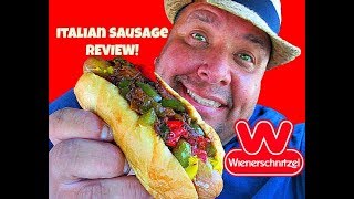 Wienerschnitzel® Gourmet Italian Sausage amp Peppers REVIEW [upl. by Studley]