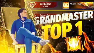 GRANDMASTER TOP 1 PUSH V Badge Lobby ⚡ FF Live Stream  Free Fire Bangladesh 🇧🇩 [upl. by Yentiw741]