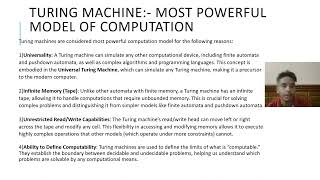 Video on Modern computing devices and Turing Machine [upl. by Yrroc606]