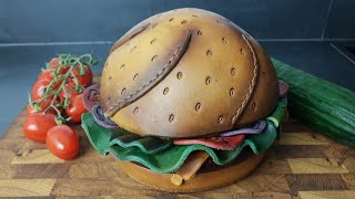 Burger Bag  Leather Tutorial [upl. by Holly-Anne]