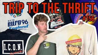 HUGE Vintage Tshirt haul  Trip To The Thrift 156 [upl. by Kinny]