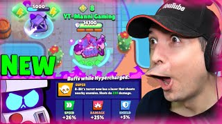 NEW 8Bit Aimbot HYPERCHARGE is nuts Brawl Stars [upl. by Ahsiekim]