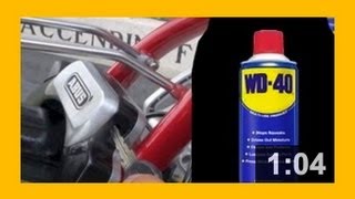 Come sbloccare una serratura wd 40 how to unlock a lock [upl. by Amelie]