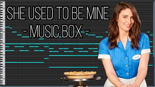 She Used to Be Mine  WaitressSara Bareilles Music BoxMIDI [upl. by Karim348]