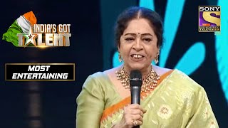 Kirron जी इस Contestant के बोलने के तरीक़े पर भड़की  Indias Got Talent Season 8 Most Entertaining [upl. by Mayhew]