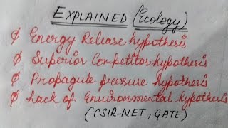 Invasive species hypothesis explained csir gate2025 ecology lifescience 😎🔥👍💯🤓 [upl. by Tawnya]