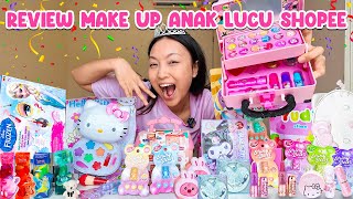 MAKE UP MAINAN LUCU DARI SHOPEE LIPGLOSS INSIDE OUT EYESHADOW HELLO KITTY SISIR LOOPY 😱🤯 [upl. by Yalonda]