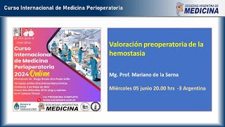 👉Curso Internacional de Medicina Perioperatoria [upl. by Neibart]