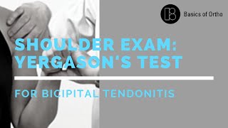 Shoulder Exam Yergasons Test for Proximal Biceps Tendonitis [upl. by Cornell847]