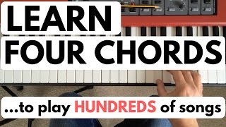 Piano chords for beginners learn four chords to play hundreds of songs [upl. by Gavrila]