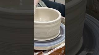 Throwing an 11 pound bowl on the pottery wheel ceramic potterywheel [upl. by Blunt]