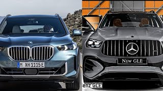 2024 BMW X5 LCI VS 2024 MERCEDES GLE FULL DESIGN COMPARISON EXTERIOR AND INTERIOR [upl. by Schiff30]