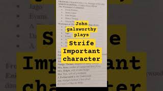 Galsworthy plays strife crimeplay galsworthy tgtpgtexam ltgrade englisliterature [upl. by Janene]