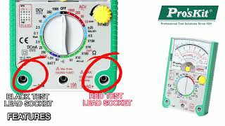 ProsKit MT2017N Protective Function Analog Multimeter KNOW HOW [upl. by Ahsinac]