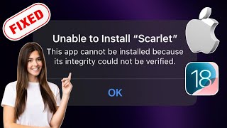 Kako popraviti nemogućnost instaliranja quotScarletquot na iPhone  iOS 18 iPad [upl. by Camille]