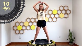 10 Minute Interval HIIT Trampoline Rebounder Workout Beginner [upl. by Anny688]