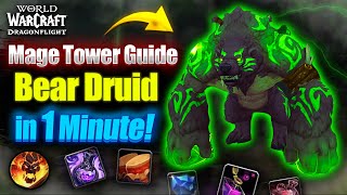 How To Beat Guardian Druid Mage Tower In 1 Minute ✅ Guide for WoW Dragonflight 1027 [upl. by Nosduh]