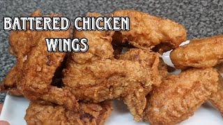 Quick and Easy Battered Wings  Easy to follow recipe [upl. by Llevert]