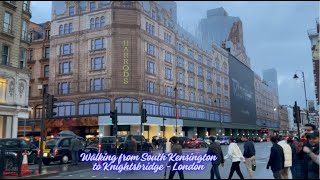 Walking from South Kensington to Knightsbridge  London [upl. by Alisha]