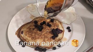 Banana Pancake 🥞 simple and tasty breakfast [upl. by Eelsel]