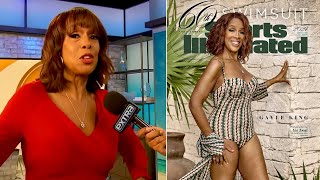 Gayle King REACTS to Being Sports Illustrated Swimsuit Cover Star Exclusive [upl. by Jacquet728]