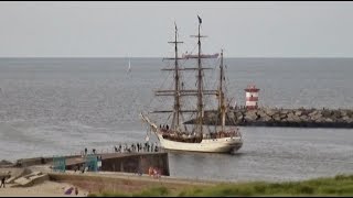 Tall Ship EUROPA uitgaand bestemming zaandam 2672016 [upl. by Brian]