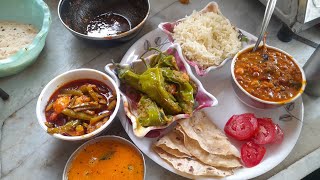 Bharela Marcha Mix dal  Gujarati Thali In Lunch [upl. by Ambie]