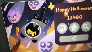 i played the new halloween cat game the ghost helped the cat at the end [upl. by Blount]