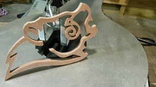 Making a scroll saw base and cutting out a pattern for the first time [upl. by Bastian]