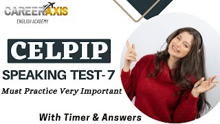 Celpip Speaking Mock Test  7 With Sample Answers  Celpip Speaking Practice Test [upl. by Eilarol944]