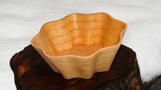 How to make a Scroll Saw Bowl  woodworking [upl. by Tegirb]