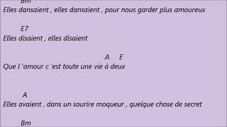 Barbelivien et Félix Gray  À toutes les filles  Karaoké d accords pour accompagner a la guitare [upl. by Akeemahs]