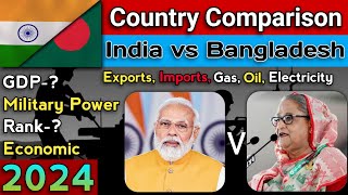 India Vs Bangladesh Country Comparison 2024 [upl. by Hna]