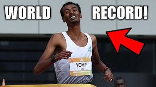 A NEW WORLD RECORD  Yomif Kejelcha Drops CRAZY TIME  2024 Valencia Half Marathon [upl. by Keefer]