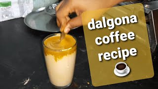 Dalgona coffee  without beater amp mixer  special coffee [upl. by Gina]