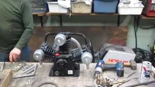 Modifying 20 galons air compressor CH with a 3 cylinders pump [upl. by Layney]