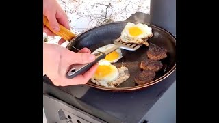 How to Cook on a Wood Stove andor a Wood Cook Stove [upl. by Ahsinyd183]