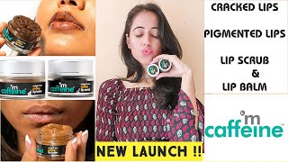 Honest Review MCaffeine Coffee Lip Scrub And Lip Balm  Is it Worth It  Lip care  Try On  Kirti [upl. by Grunberg]