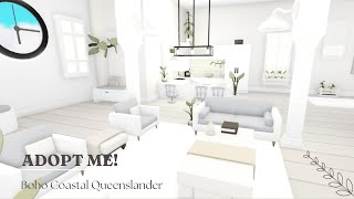 Boho Coastal Queenslander House Speed Build🌿 Roblox Adopt Me [upl. by Abroms]