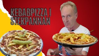 Kebabpizza i stekpannan [upl. by Kulda472]