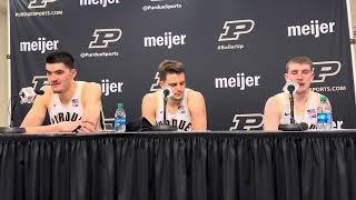 Braden Smith Zach Edey and Camden Heide after Purdue beats Rutgers [upl. by Isak]