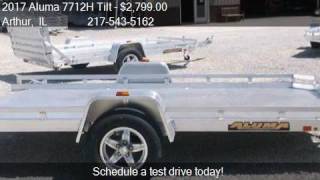 2017 Aluma 7712H Tilt Aluminum Utility Trailer for sale in A [upl. by Asirap138]