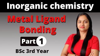 1 Metal Ligand Bonding In Transition Metal Complexes  Inorganic chemistry  BSc 3rd Year [upl. by Emmerie]