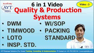 6 in One Video For Engineers  DWM TIMWOOD7 Wastes LOTO INSP STD WISOP PACKING STANDARD [upl. by Auhel]