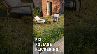 Fix Foliage Flickering  Unreal Engine 5 tutorial animation unrealengine architecture [upl. by Celin59]