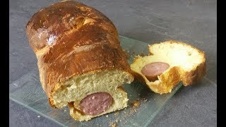 Brioche butchy  saucisse morteau au Thermomix ® quot recette facilequot [upl. by Klepac]